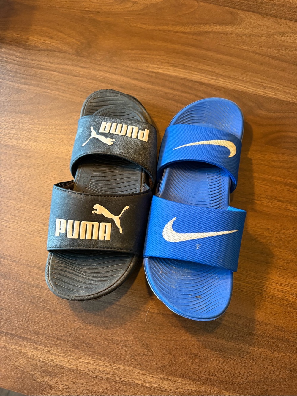 Puma Black Kids Slide Sandal (Single Left)